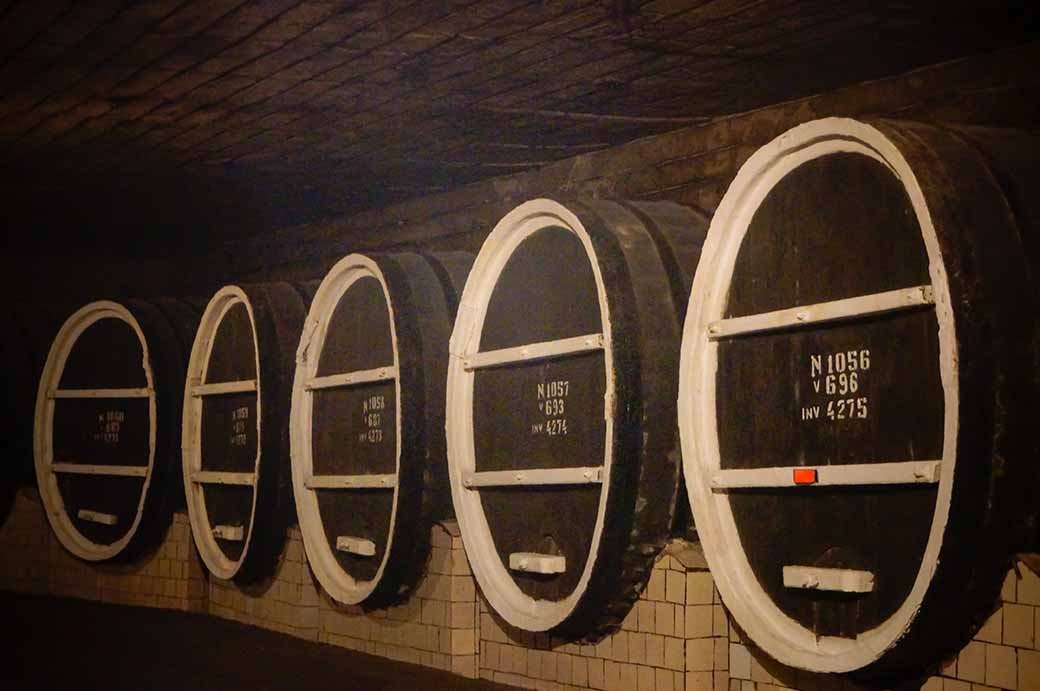 Wine barrels, Mileștii Mici