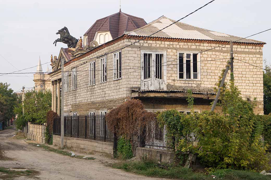 House with sculptures, Soroca