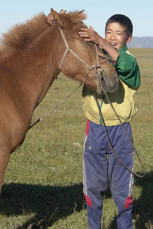 Boy and his horse