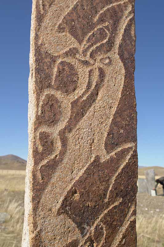 Deer stones carving