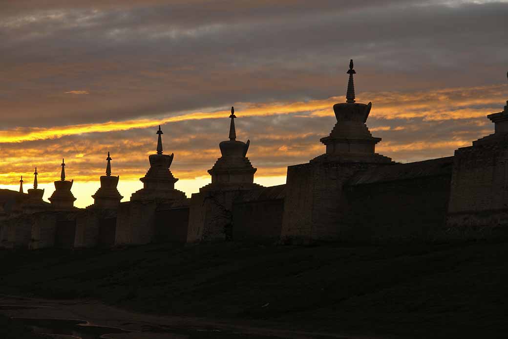Sunset at Erdene Zuu