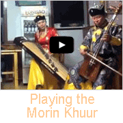Playing the Morin Khuur
