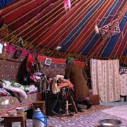 Family life in a yurt