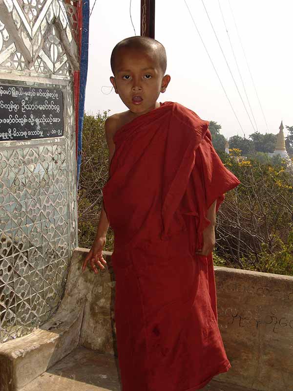 Tiny novice monk