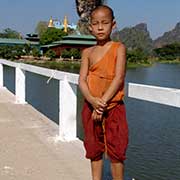 Young novice monk