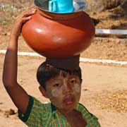Boy selling water