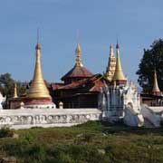 Gilded stupas