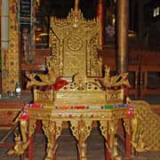 A gilded throne