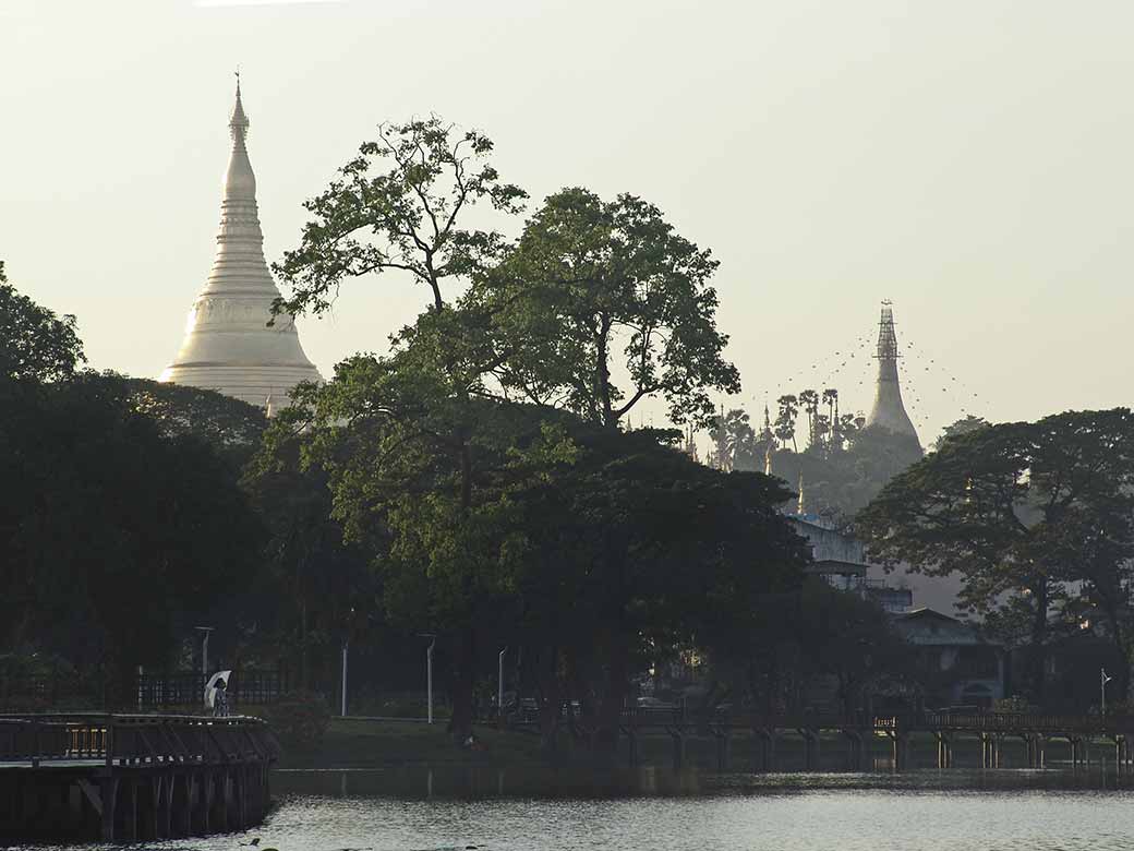 View to Shwedagon Paya