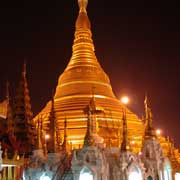The stupa at night