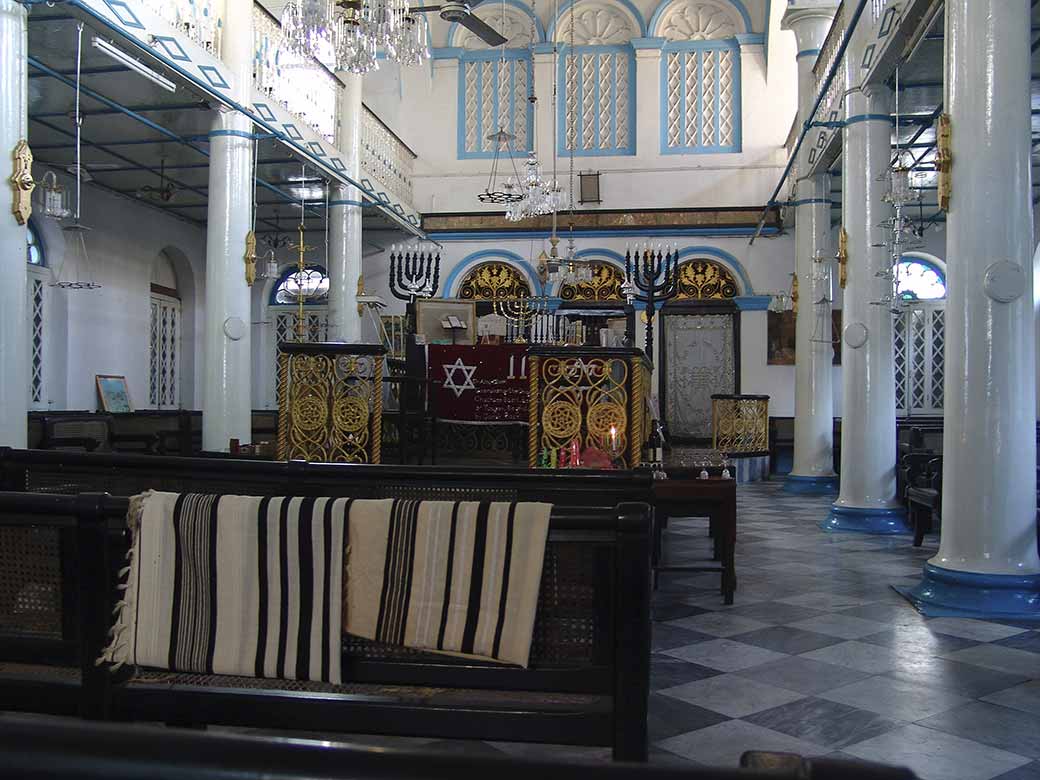 In Sephardic Synagogue