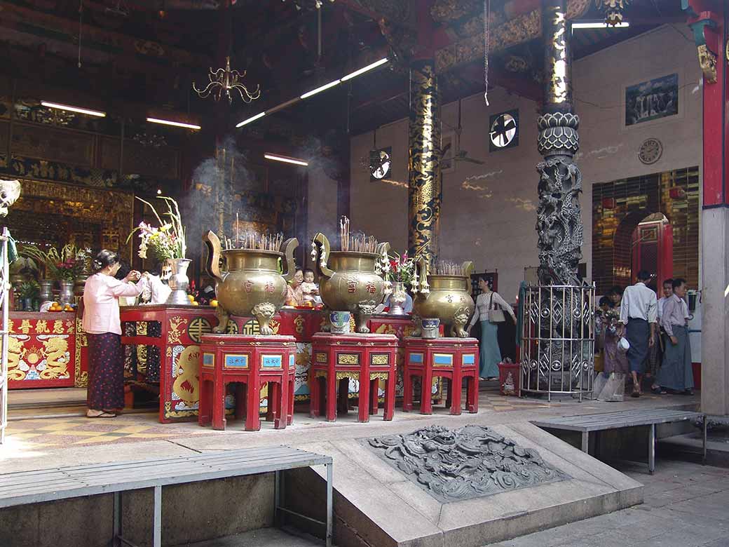 In Chinese temple