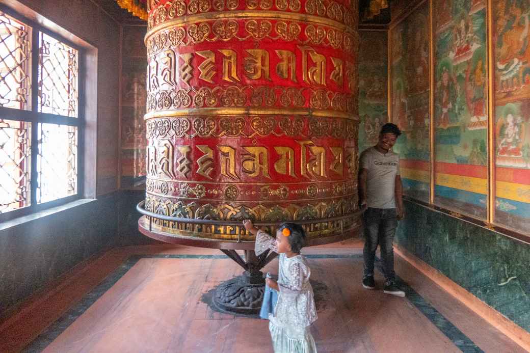 Prayer wheel, Guru Lhakhang Monastery