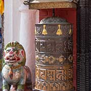 Prayer wheel, Guru Lhakhang Monastery