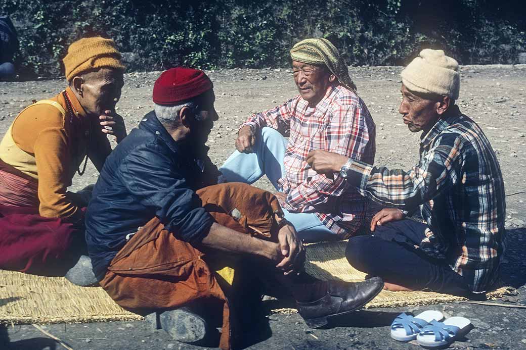 Four men in Tatopani
