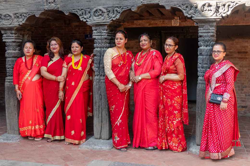 Nepalese women, Patan Durbar Square