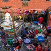 Women doing laundry, Lalitpur