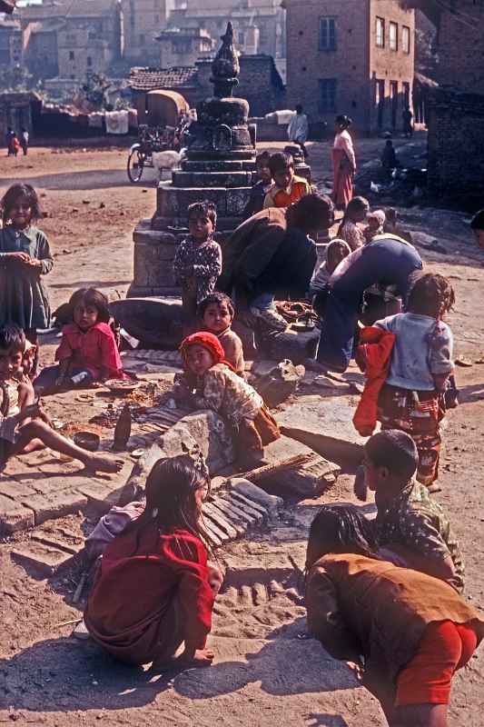 Children playing, Kathmandu