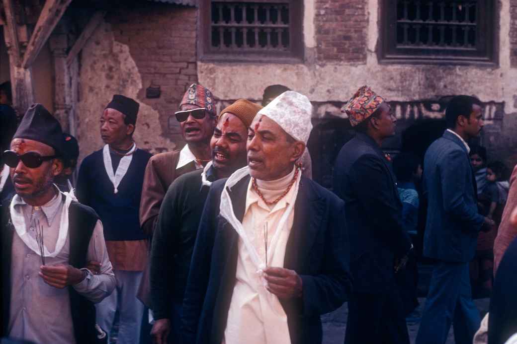 Men singing, Kathmandu