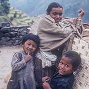 Woman and two children, Timbu