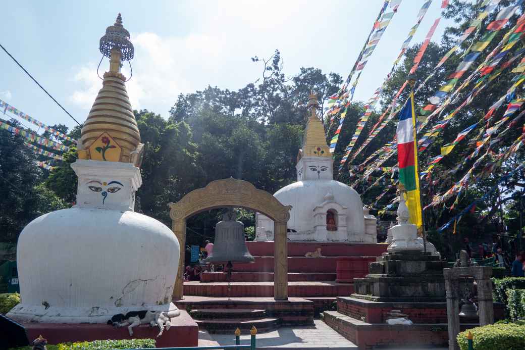 Stupas in Swayambunath