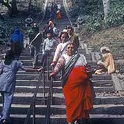 Steps to the Swayambhunath stupa