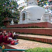 Buddhist nuns, Swayambunath