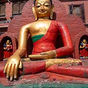 Buddha statue, Swayambunath