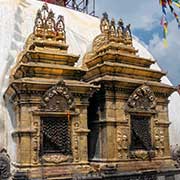 Gilt Buddha shrines, Swayambhunath