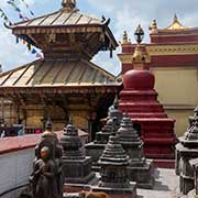 Pagodas and smaller stupas