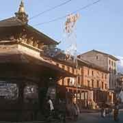 Temple in bazaar, Pokhara