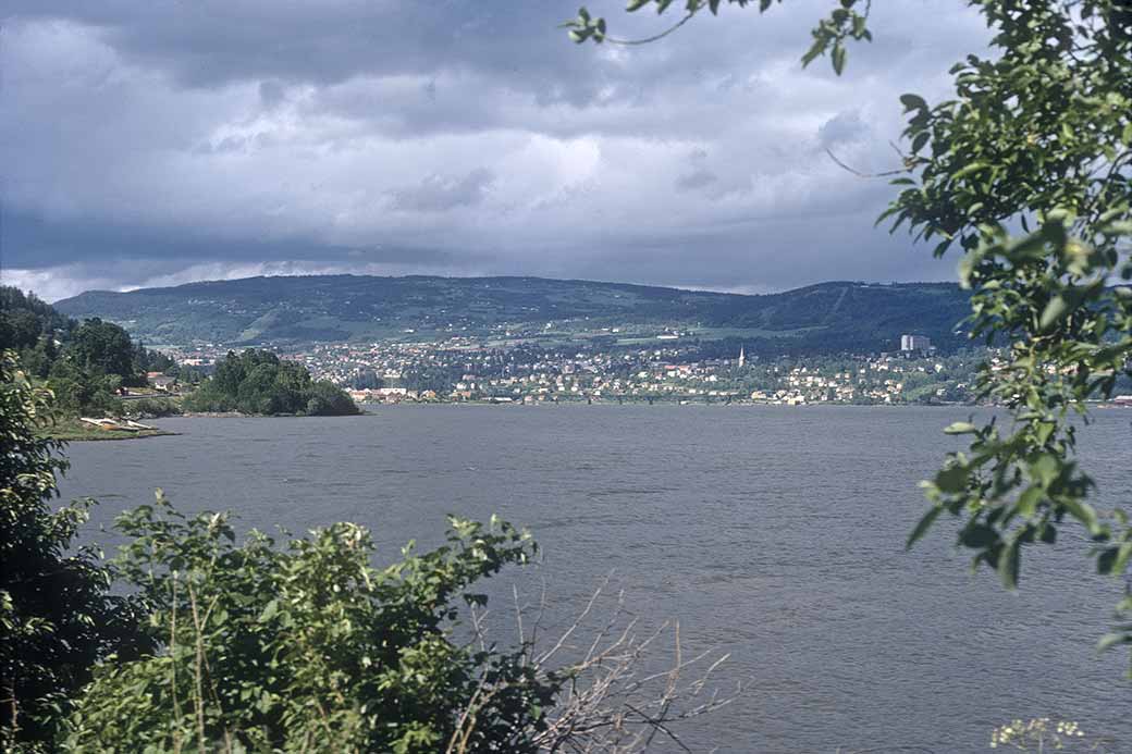 View to Lillehammer, Lake Mjøsa