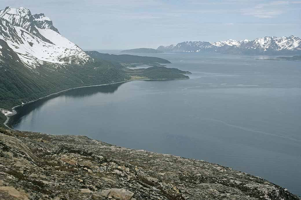 View of Kvænangen fjord