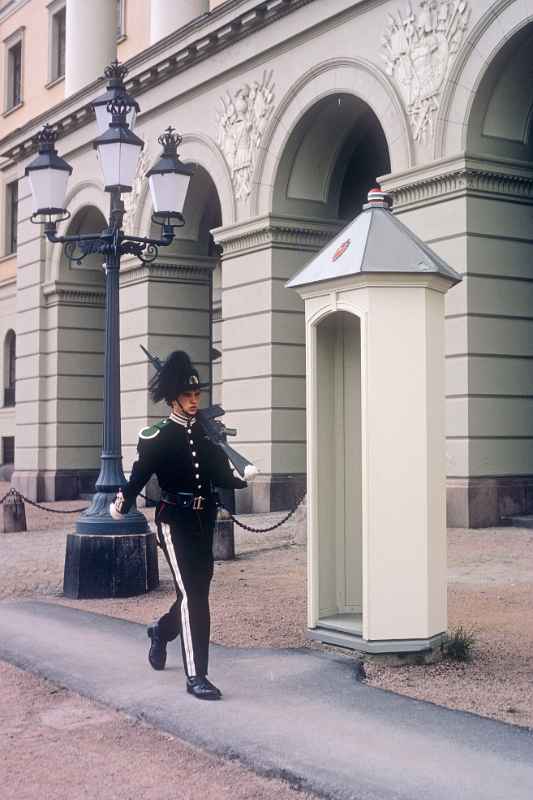 Guard at  the Royal Palace, Oslo