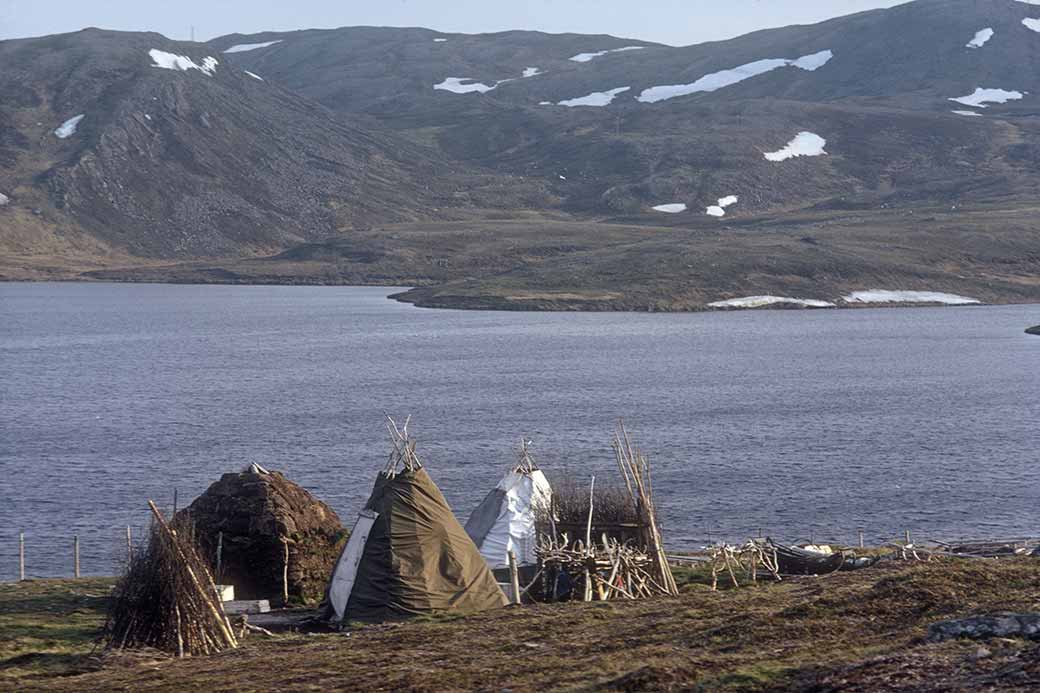 Sami camp near Kirkeporten