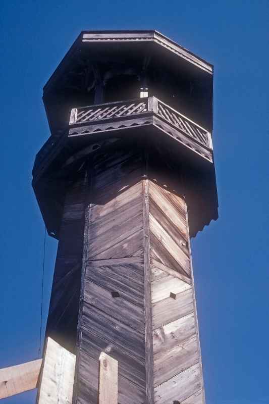 Wooden minaret