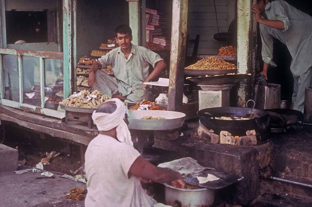 Selling jalebi, Peshawar