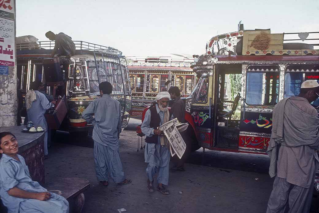 Bus station, Peshawar