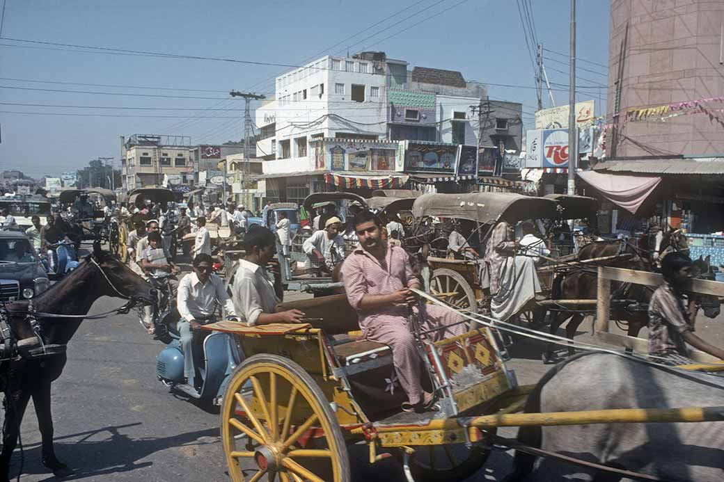 Heavy traffic, Lahore old city