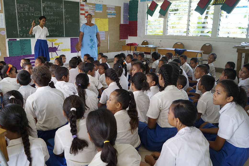 School assembly | Manono | Samoa | OzOutback Elementary School Assembly Clipart