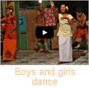 Boys and girls dance