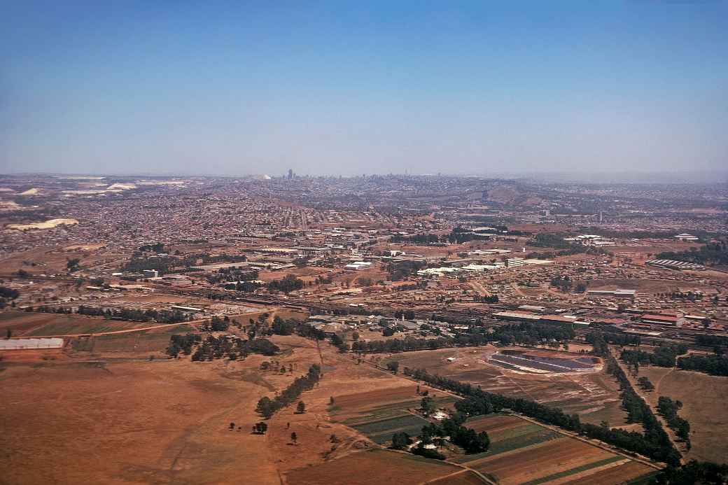 View towards Johannesburg