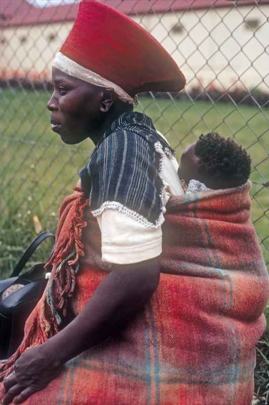 Zulu woman and child