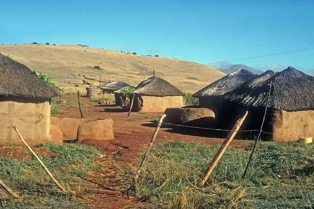 Zulu homestead, near Ingogo