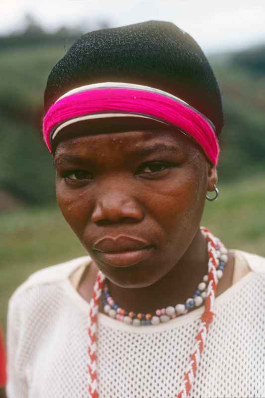 Zulu girl along road to Nkandla