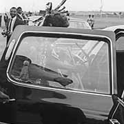 King Sobhuza II leaving