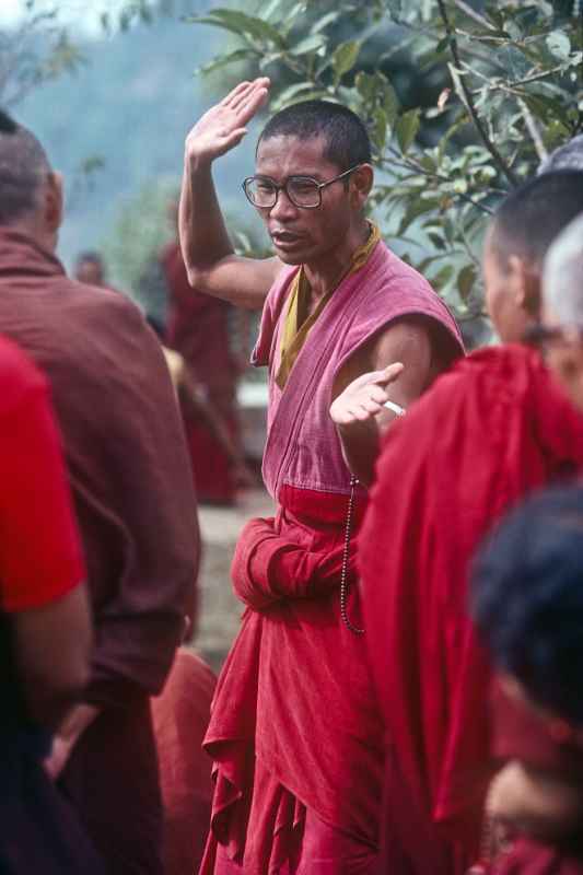 Buddhist monks debating