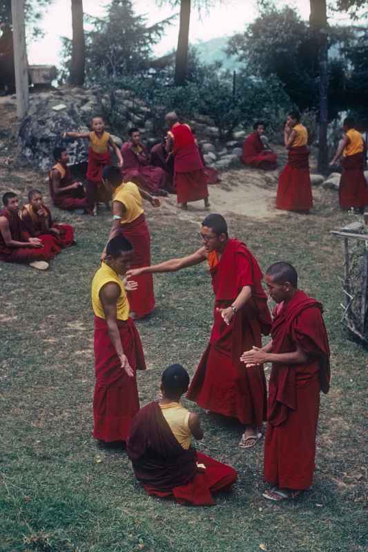 Buddhist monks debating