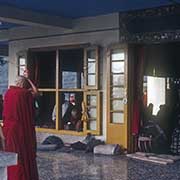 Buddhist nun praying