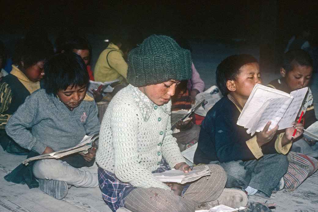 Tibetan school children